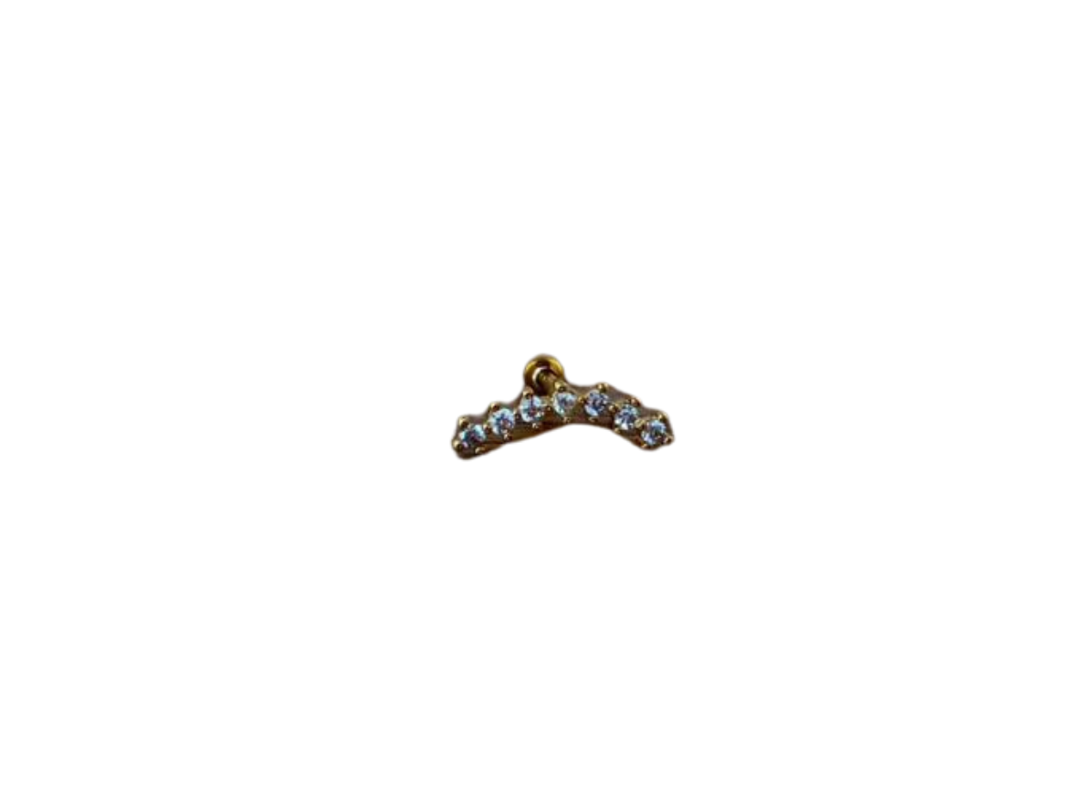 Tiara Cristal Dorada