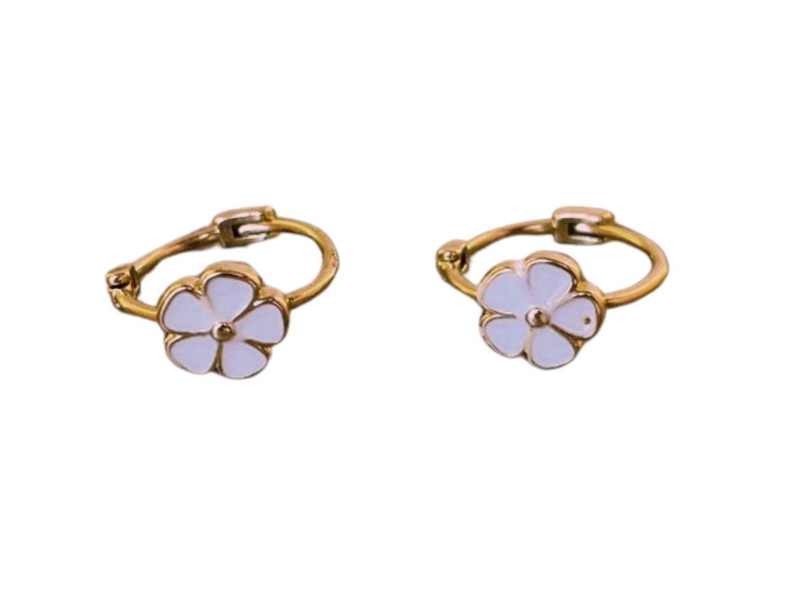 Arracada Flor Blanca