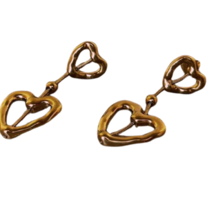 Arracada Corazon en Cadena