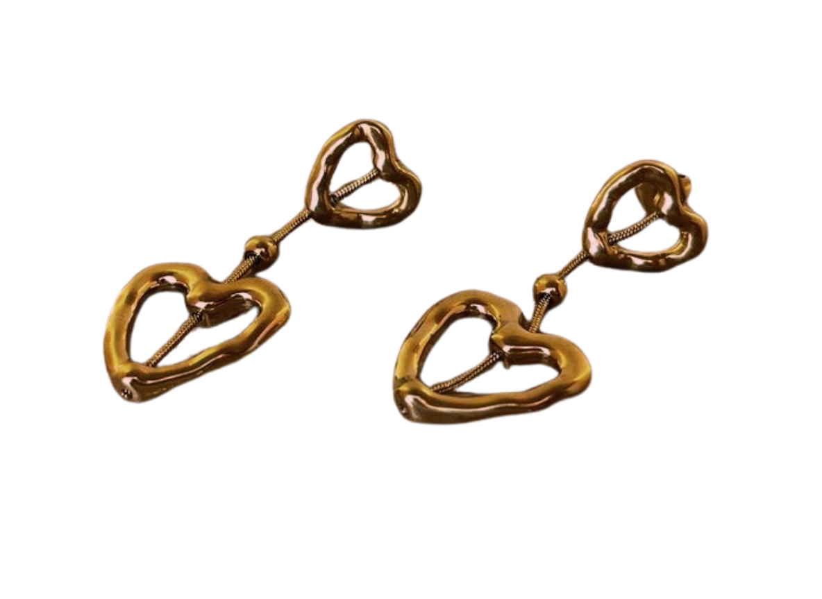Arracada Corazon en Cadena