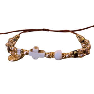 Pulsera e hilo con cruz