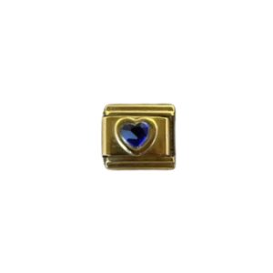 Charm Brillo de Corazon Azul