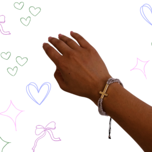 Pulsera con Cruz central