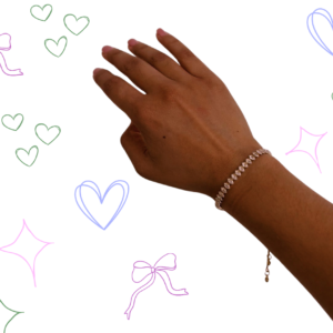 Pulsera de Brillos en forma de rombo