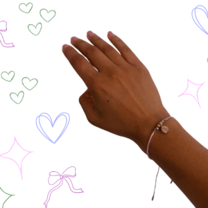 Pulsera con dije central religioso