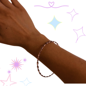 Pulsera Clasica Torcida Rosada